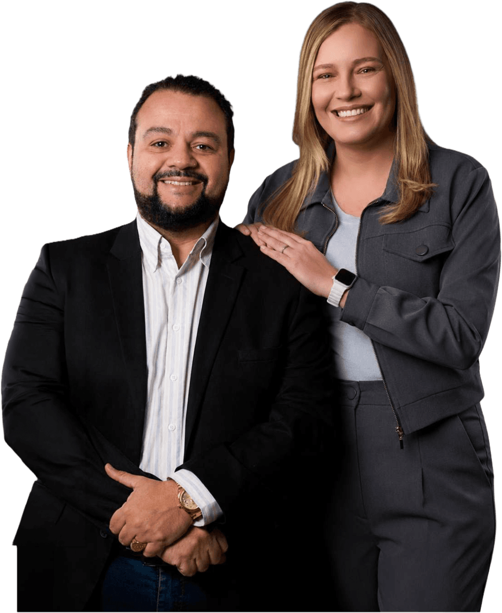 Cassiano Pelegrini e Aline Teixeira